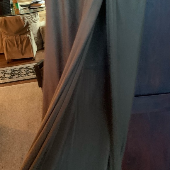 Carribbean Queen Long skirt with slit in front, Army Green - Picture 4 of 4